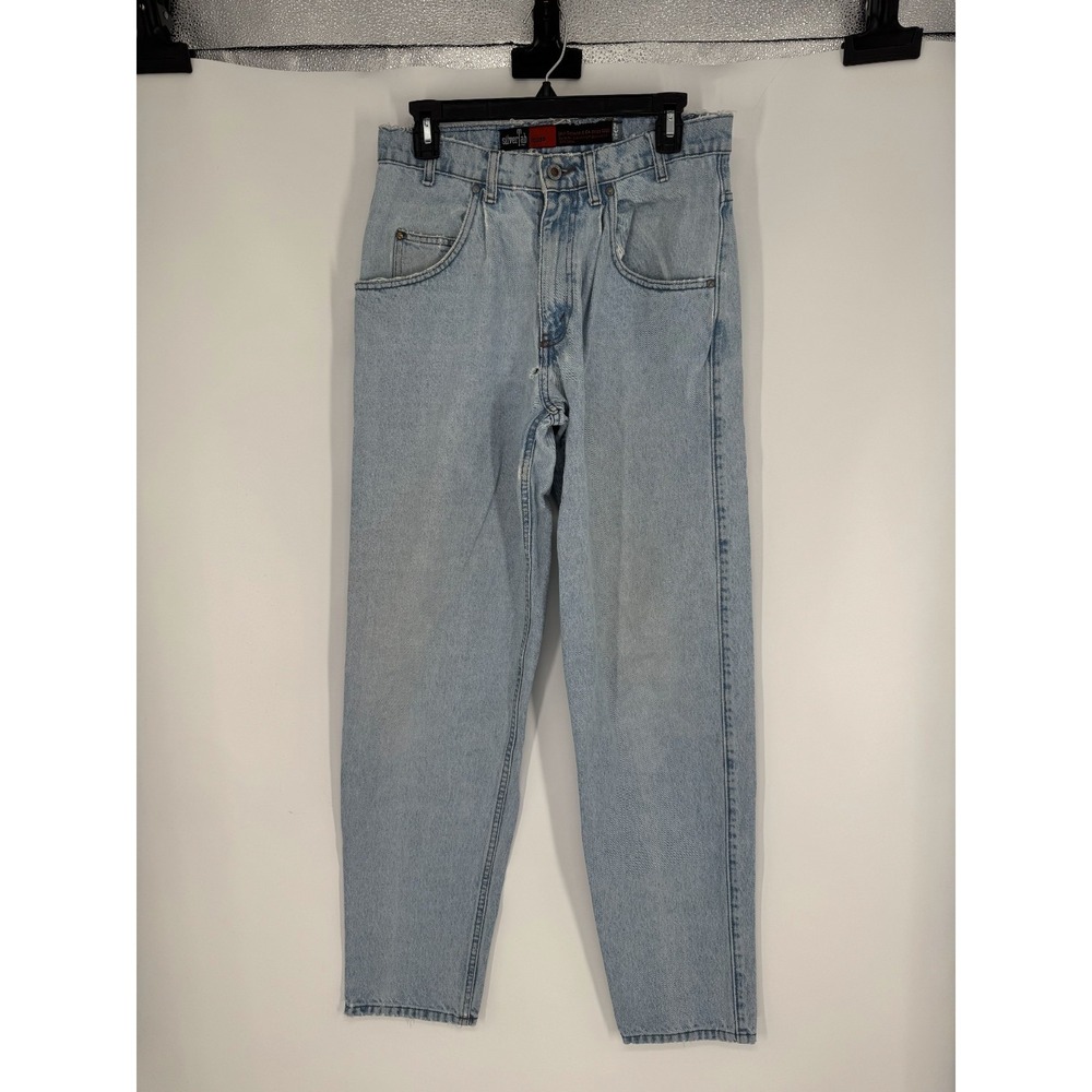 Vintage Levis Silvertab Jeans Mens 30x34 Light Wash Distressed Baggy Loose Fit